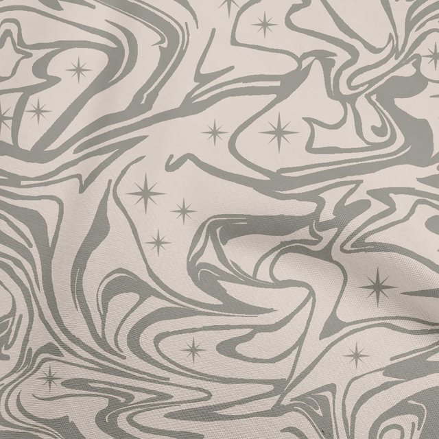 oneOone Cotton Cambric Light Brown Fabric Abstracts Sewing Material Print Fabric By The Yard 56 Inch Wide