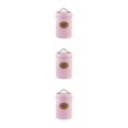 thumbnail image 3 of Wweixi Transparent Tea Jars For Storing And Displaying Favorite Tea Leaves Food Grade Metal Kitchen Storage Jars Jars Kitchen Pink coffee 3Set, 3 of 6