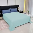 thumbnail image 2 of Dvruxg Microfiber Flat Bed Sheet, Wrinkle and Fade Resistant Bedding Sheet Solid Color Bed Sheet - Soft & Comfortable Washable Fabric, Modern Relaxing Style, 2 of 5