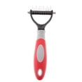 thumbnail image 1 of Deshedding Dog Brush, Dog Brush for Shedding Dog Rake Cat Brush Double Sided Undercoat Rake Comb for Detangling, Deshedding Pet Grooming Brush for Small, Medium Dogs and Cats, 1 of 7