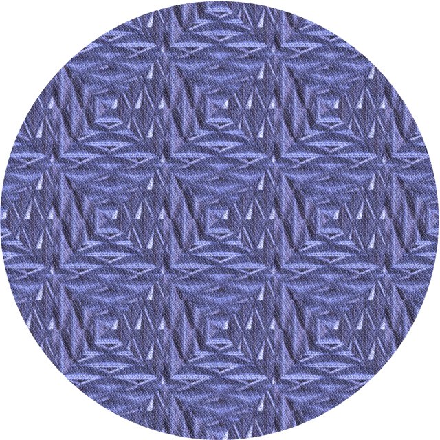 Ahgly Company Tapis d'Intérieur Lavables en Machine, Ronds, Transitionnels, Pourpre Profond, 6' Ronds