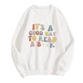 thumbnail image 1 of Meichang Sweatshirts Surdimensionnés pour Femmes Épaules Tombantes Pull Décontracté Manches Longues Col Rond Sweatshirts Confortables Pull Graphique Mignon, 1 of 2