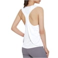 thumbnail image 4 of BLCHUNen Camisoles pour Femmes Col Rond Chandail Sans Manches Dos Ouvert Léger Extensible Décontracté Sport Actif Gym Blouses Tendance, 4 of 4
