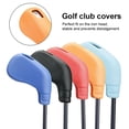 thumbnail image 4 of Golf Club Cover TPE Putter Iron Driver Waterproof Putter Driver Headcovers Portable Replaceable Protector Guard Sleeve Accessories for Beginners Black, 4 of 9