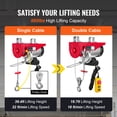 thumbnail image 4 of KFFKFF Electric Hoist, 880 lbs Lifting Capacity, 850W 110V Electric Steel Wire Winch with 14ft Wired Remote Control, 40ft Single Cable Lifting Height & Pure Copper Motor, for Garage Warehouse Factory, 4 of 9