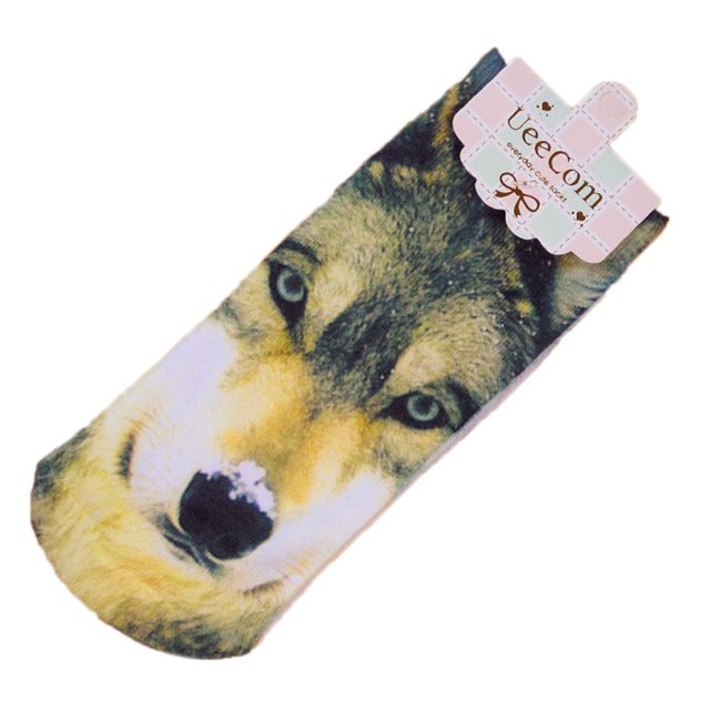 Baohd 3D Printed Cotton Socks Men Women Animal Ankle Socks Pattern Uni Short Socks Ankle Socks