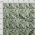 thumbnail image 3 of oneOone Coton Flex Vert Tissu Floral Rétro Robe Tissu Tissu Imprimé par la Cour 40 Pouces de Large, 3 of 5