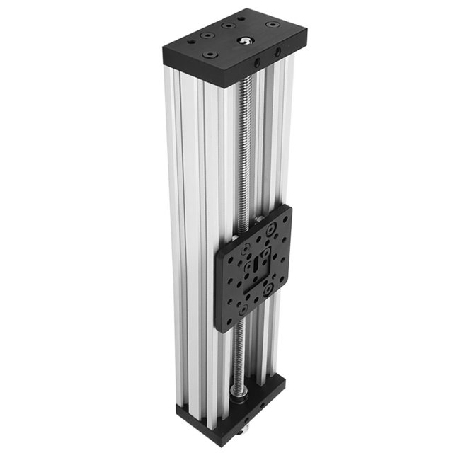 ANGGREK Screw Slide Linear Table, Liner Slide, 8Mm Black/Silver For 3D Printer Engraving Machine 250-500Mm