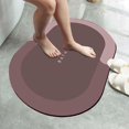 thumbnail image 3 of GROWTH TANK Super Absorbent Bathroom Rug Quick Dry Washable Diatomite Easy to Clean Bath Mat Oval, 3 of 7