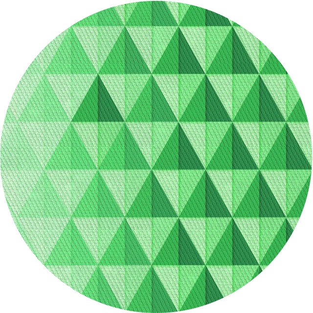 Ahgly Tapis d'Intérieur Lavable en Machine Carré Vert, 3 Pieds Carré