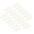 thumbnail image 3 of Forme de Lèvres Trombones, Matériau Métallique 100PCS Petit Trombones Lèvre Forme Léger Processus de Galvanoplastie pour le Bureau pour la Classification de Fichier, 3 of 8