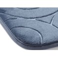 thumbnail image 4 of Namzi Three-piece setLuxury Bathroom Rug Mat, Extra Soft and Absorbent Microfiber Bath Rugs, Non-Slip Plush Shaggy Bath Carpet,Blue stripes, 4 of 5