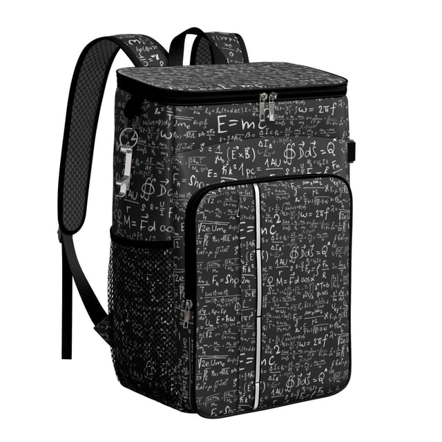 Scientific Formula Cooler Backpack, Leakproof and Waterproof Lunch Bag for Biology Lab, Science Classroom, and Outdoor Use