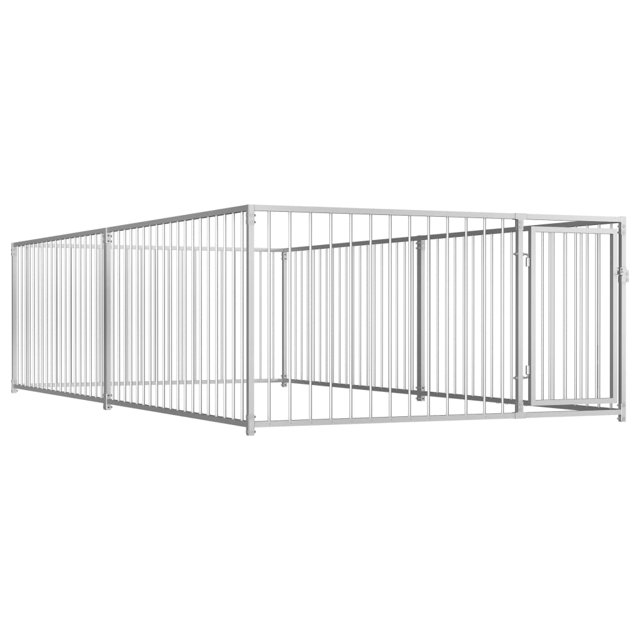 vidaXL Outdoor Dog Kennel 200x400x100 cm