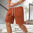thumbnail image 1 of Styesk Shorts pour Hommes Couleur Unie Mode Décontractée avec Poches Taille à Lacets, 1 of 6