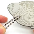 thumbnail image 2 of Fly Fishing Hook Feather Gauge Measuring Ruler Lure Bait Fly Tying Size Tool, 2 of 9