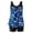 #389-Blue, variant on Warop Women's Basic Modest Swimdress,2 Piece Printed Strappy Back Conservative Ladies Bathing Wear