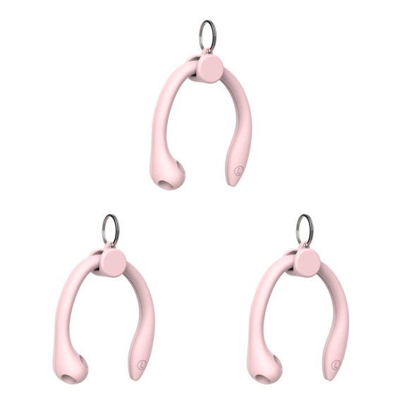 Transemion 1 Paire de Crochets d'Oreilles de Protection en Silicone Souple pour Crochet d'Oreille Anti-Perte Crochets Portables Sécurisés Supports d'Écouteurs pour Rose 3Ensemble