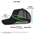 thumbnail image 3 of Mens and Womens Sponge Color Matching Simple Casual Peaked Cap Travel Holiday Sports Baseball Cap, 3 of 4
