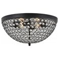 thumbnail image 1 of Living District LD5012F18MB Taye 4 Light Matte Black Flush Mount, 1 of 4