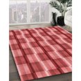 thumbnail image 3 of Ahgly Company Tapis d'Intérieur Rectangulaires Transitionnels Rouges Lavables à la Machine, 4 Pieds x 6 Pieds, 3 of 7
