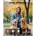thumbnail image 2 of Heaflex Electric Dog Training Collar with Remote 2400FT Security Lock 3 Safe Training Rechargeable IP67 Waterproof (Gray), 2 of 6