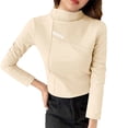 thumbnail image 4 of Womens Double Sided Fleece Top Ultra Soft Warm Long Sleeve Base Layer Fitted Stretch for Essential Fall Winter Thermal Wear, 4 of 6