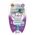thumbnail image 1 of BIC® Soleil Sensitive Advanced™, 2pk 5 blade , sensitive, enriched with Aloe, 1 of 4