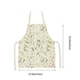 thumbnail image 3 of cpengpj Floral Rustic Adjustable Cooking Apron for Women and Men, Waterproof Polyester Kitchen Apron with Oil-Resistant Design, Lightweight Comfort for Barbecue, Baking, 3 of 6