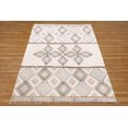 thumbnail image 2 of Casavani Hand Block Printed Cotton Dhurrie Grey Kitchen Runner Rug Hallway Stair Runner Area Carpets 3x10 feet, 2 of 5