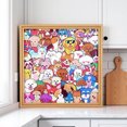 thumbnail image 2 of Wooden Jigsaw Puzzle Photo Frame Cartoon Dog Design Hand Painted With 12 Color Markers Diy Art Craft For Kids, 2 of 7
