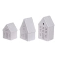thumbnail image 2 of HOLIDAY TIME Lighted Ceramic House Set of 3, 4.1/5.6/6 IN, 90% Ceramic Warm LED Christmas Tabletop Decor, 2 of 6