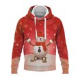 thumbnail image 1 of Tenmix Chandail à Capuche Homme Impression 3D Coupe Régulière Noël avec Cordon de Serrage Style T 4TG, 1 of 2