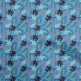 thumbnail image 1 of oneOone Polyester Spandex Blue Fabric Tropical Leaf Sewing Craft Projects Fabric Prints By Yard 56 Inch Wide, 1 of 5