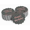 thumbnail image 2 of Inkdotpot 50 Pack Happy Birthday Favor Paper Tags Craft Real Rose Gold Foil Hang Tags, 2 of 6