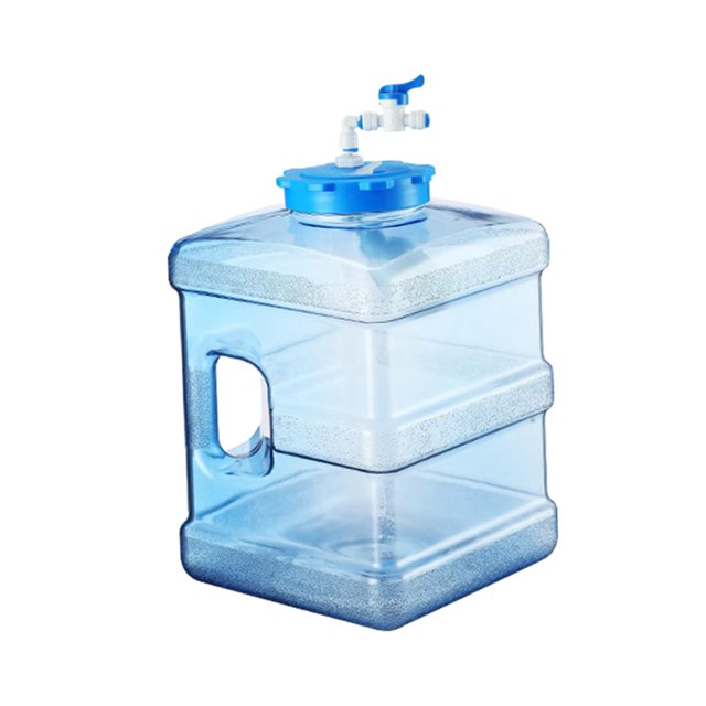 Water Container Water Jug Water Storage Barrel Water Bottle for Hiking Household 10L Square