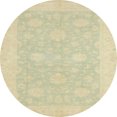 thumbnail image 1 of Ahgly Company Indoor Round Abstract Brown Gold Oriental Area Rugs, 3' Round, 1 of 6