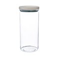 thumbnail image 1 of DOLITY Bocal de Rangement Récipient Décoratif Bocal Transparent Boîtes Étanches Bocal de Stockage Alimentaire Blanc avec Bleu 700ML, 1 of 9