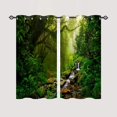 thumbnail image 3 of Spring Summer Kitchen Curtains Valances 3 Piece Set,Flower Floral Wildflower Butterfly Rod Pocket Short Kitchen Tier Curtain over Sink Window,Cute Farmhouse Cafe Curtains for Holiday Decor 36 Inch, 3 of 6