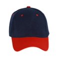 thumbnail image 2 of Casquette de Baseball Bicolore Ajustable, Bleu Marine Rouge, 2 of 2