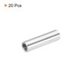 thumbnail image 3 of Unique Bargains Écrou d'Accouplement Rond M4x0,7 Mm 20mm Fileté Connecteur Tige Tige Tube Goujon 20 Pack, 3 of 4
