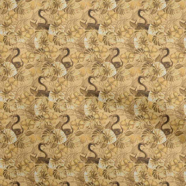 oneOone Cotton Poplin Yellow Fabric Tropical Craft Projects Decor Fabric Printed By The Yard 56 Inch Wide