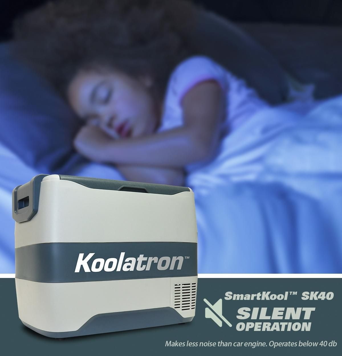 Koolatron SmartKool Refroidisseur Congélateur Portable, 42 Quart (40L), Bluetooth Activé, 12V DC/110V AC pour Voyage, Camping, Voiture, VR, Queue de Partie, BBQ, Hôtel