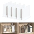 thumbnail image 3 of ZheElen Closet Shelf Dividers Partition for Kitchen, Office, Pantry Easily Install White 5 Grid, 3 of 8