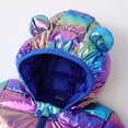 thumbnail image 3 of PatPat Toddler Boy/Toddler Girl 3D Ear Design Metallic Quilted Cotton-Padded Jacket, 3 of 6