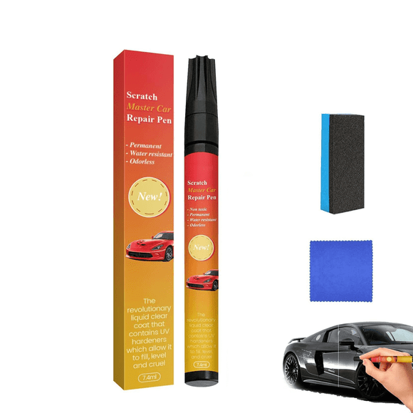 Stylo Magique pour Enlever les Éraflures de Voiture, Nouveau 2025 Stylo Magique pour Toutes les Voitures pour Éraflures de Voiture Stylo de Retouche de Peinture de Voiture avec Résine Légère Enlève-Éraflures de Voiture pour Voiture Motocyclette Bateau, Séchage Rapide, Facile à Utiliser (1)