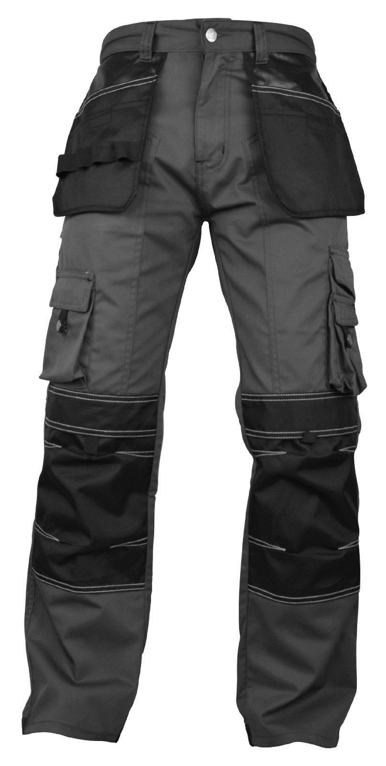 Mens Cargo Workwear Cordura Reinforcement Safety Utility Pant Mechanical Trouser