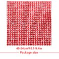 thumbnail image 4 of Xingzhi Crystal Rhinestone Ribbon Glass Drill Mesh Glitter Clothing Accessories Shiny Sticker Present Decoration DIY Decorating Prop bright red 8 hot melt glue, 4 of 4