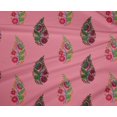 thumbnail image 4 of oneOone Polyester Lycra Fabric Leaves & Floral Block Decor Fabric Printed BTY 56 Inch Wide, 4 of 4