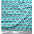 thumbnail image 1 of Soimoi Poly Georgette Fabric Dot & Ogee Damask Print Fabric by Yard 52 Inch Wide, 1 of 3